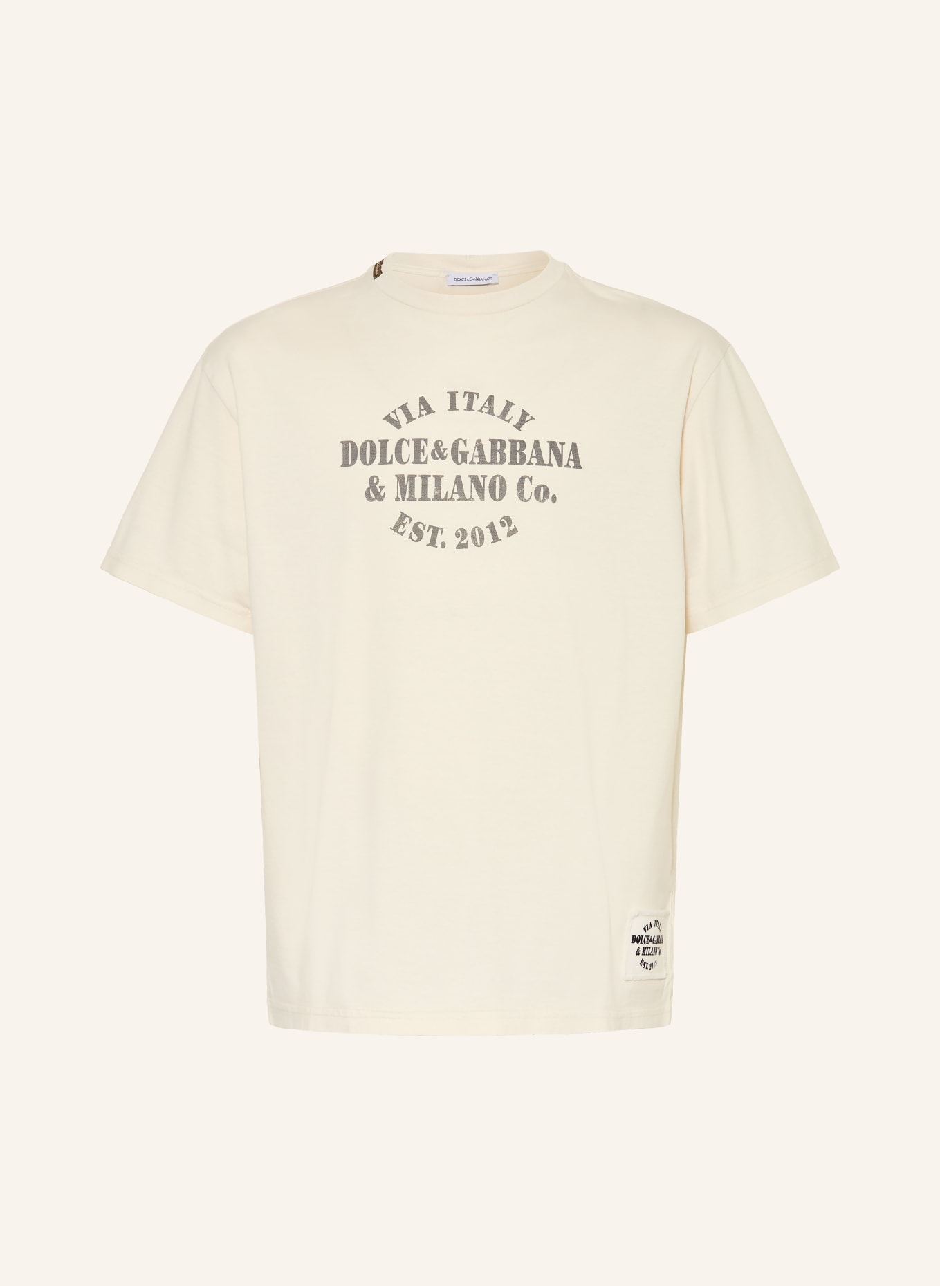DOLCE & GABBANA T-shirt: CRÈME