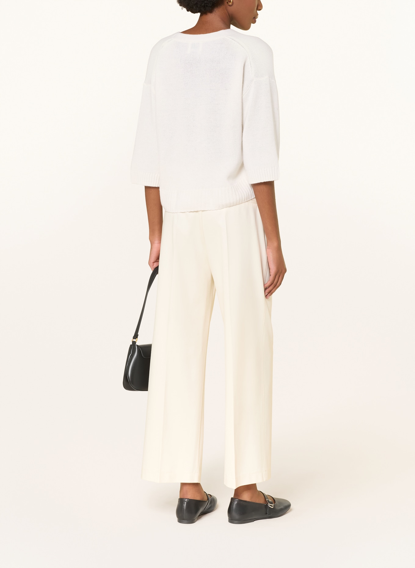 ALLUDE Gebreide vest van kasjmier: ECRU