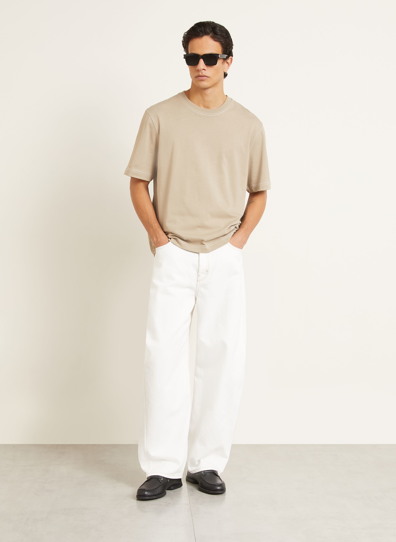 AMI PARIS T-shirt: BEIGE