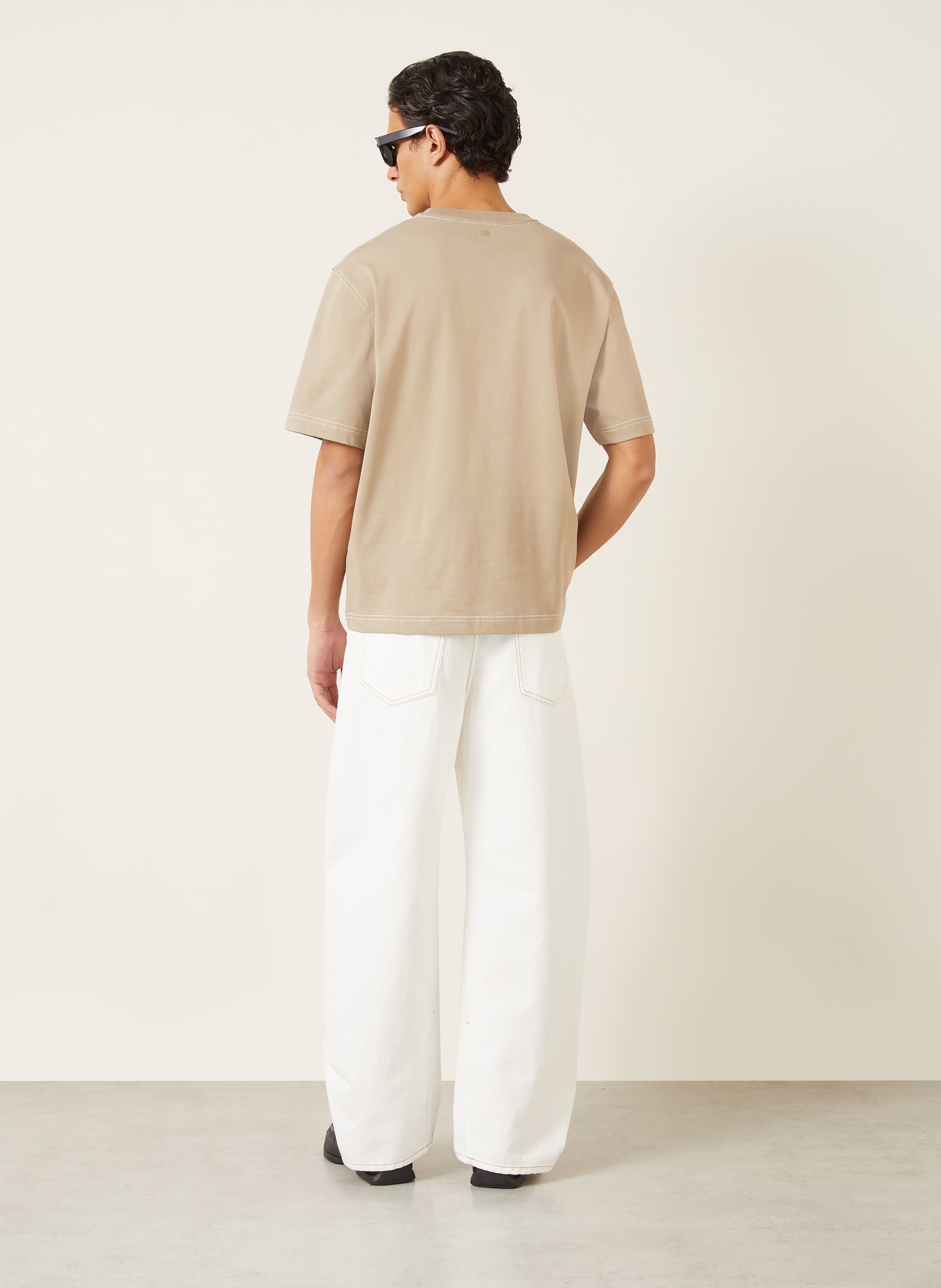 AMI PARIS T-shirt: BEIGE
