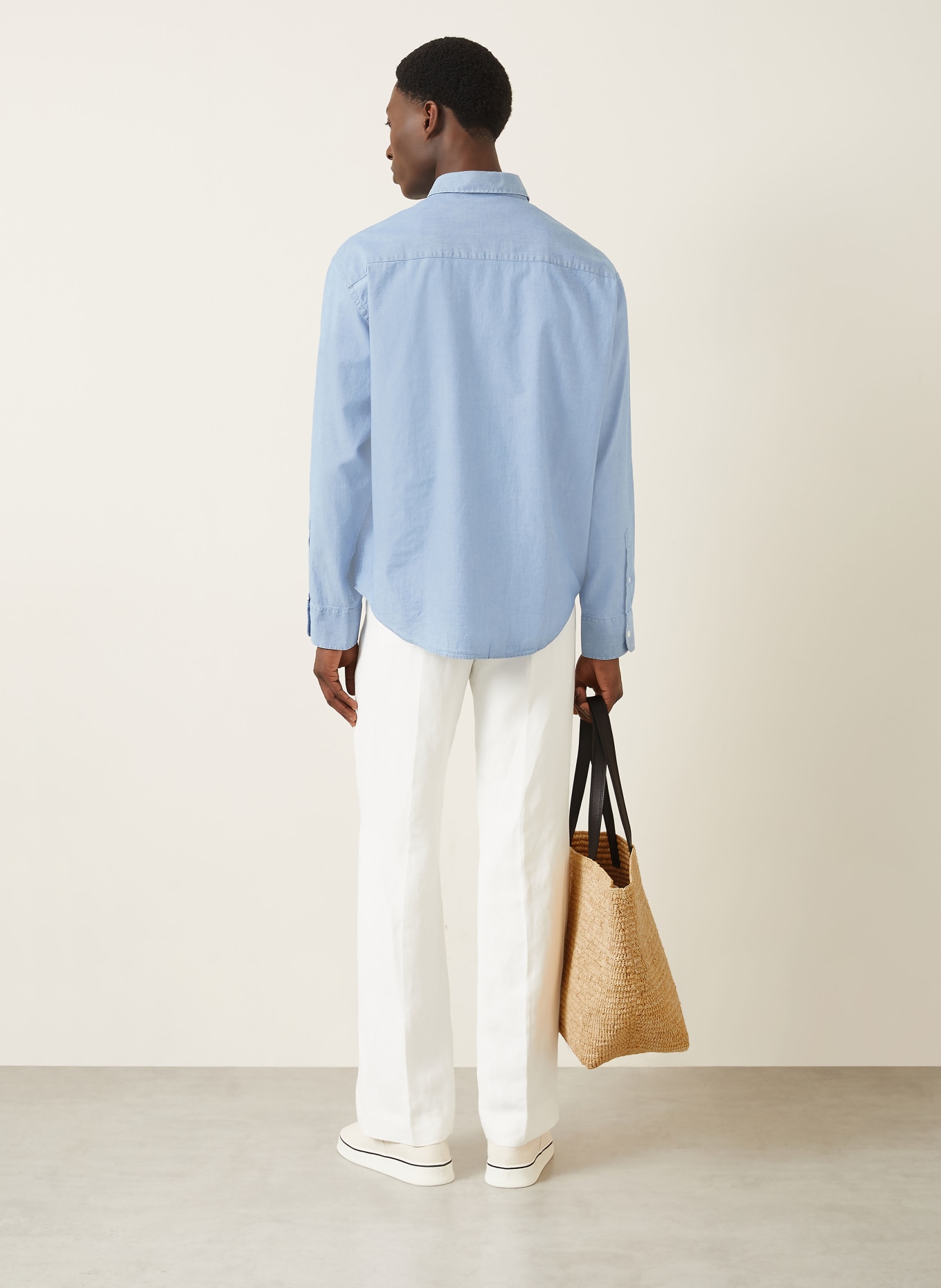 AMI PARIS Comfort Fit Shirt: LIGHT BLUE