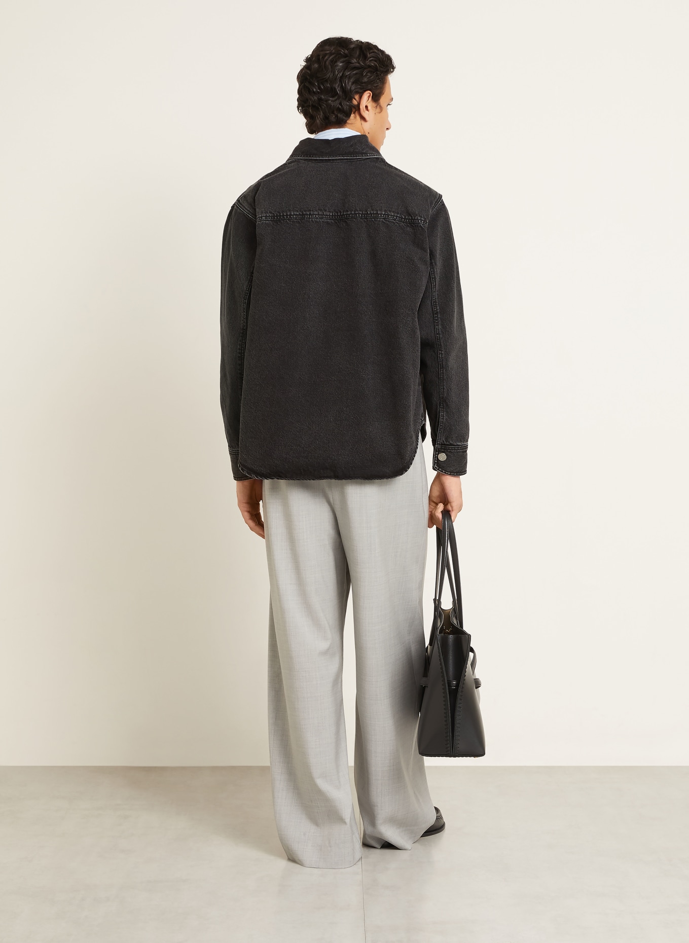 AMI PARIS Jeans-overjacket: ZWART