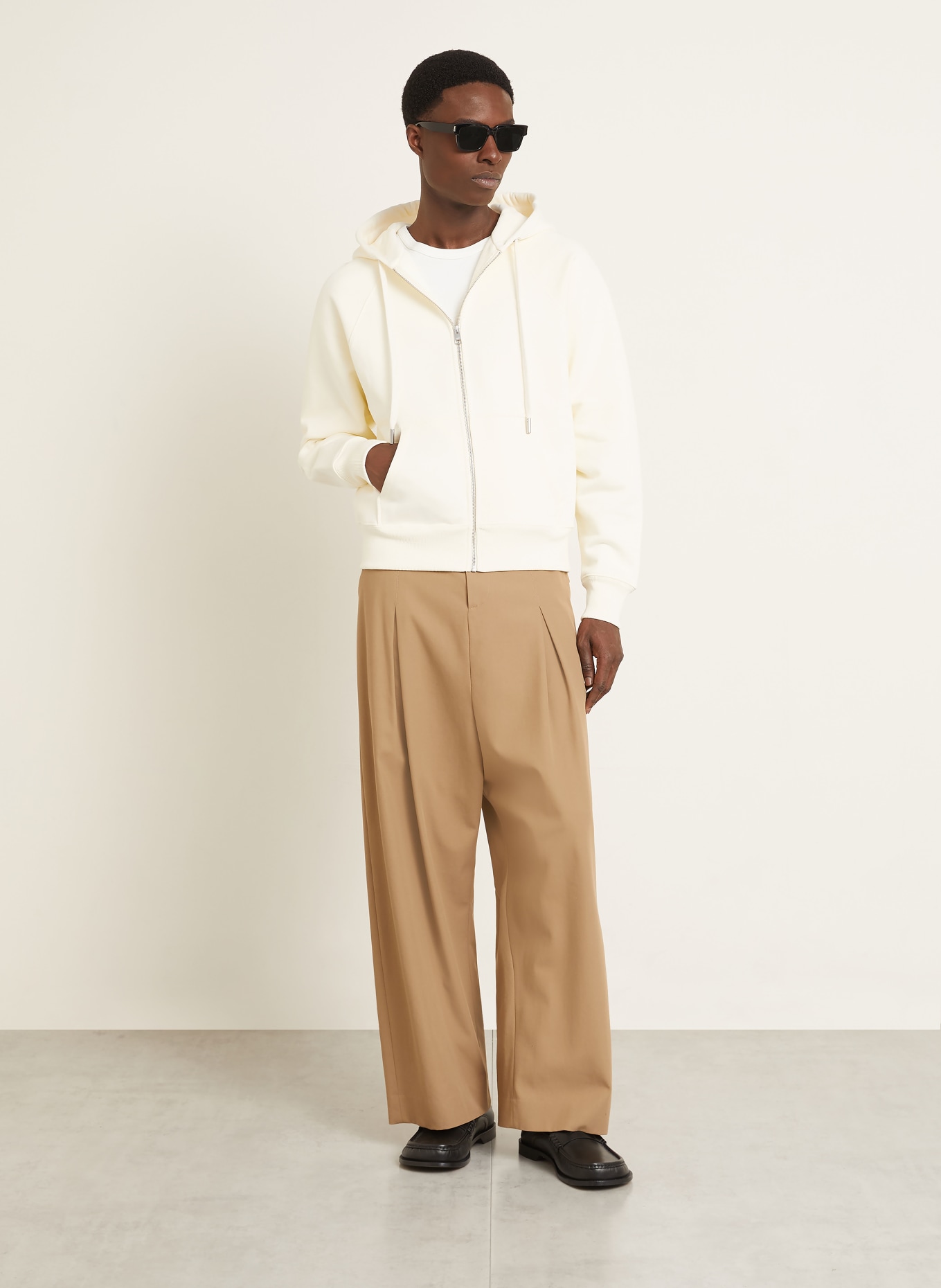 AMI PARIS sweatjack: LICHTGEEL