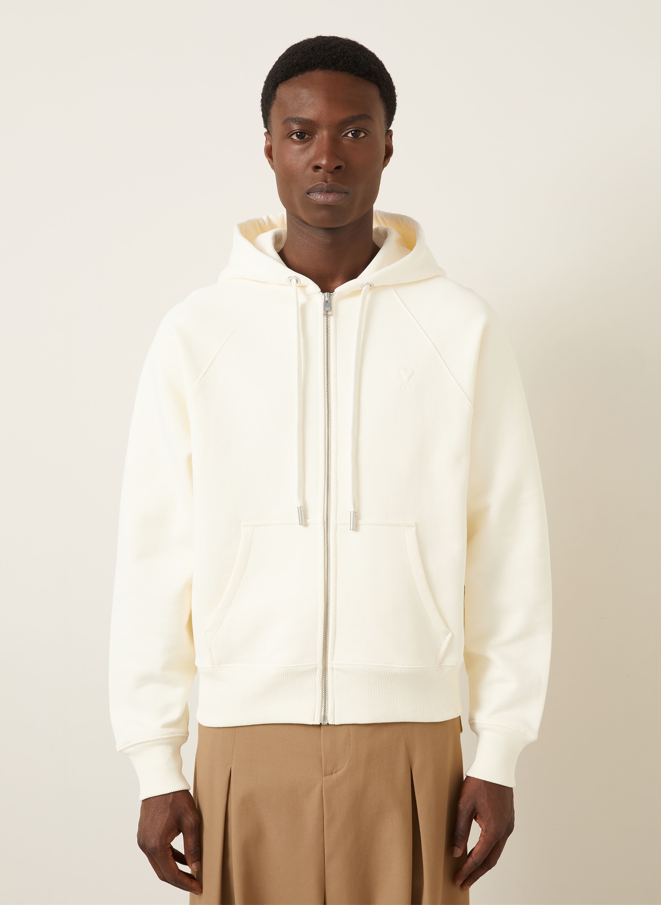 AMI PARIS sweatjack: LICHTGEEL