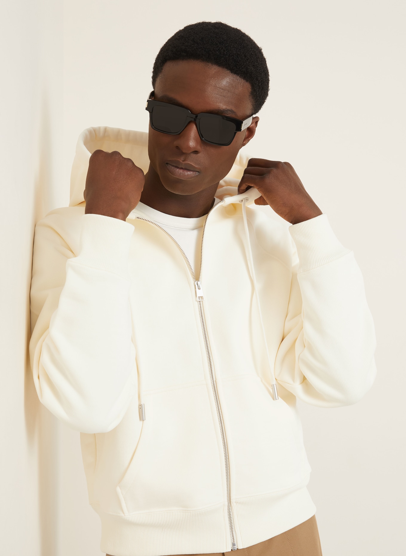 AMI PARIS sweatjack: LICHTGEEL