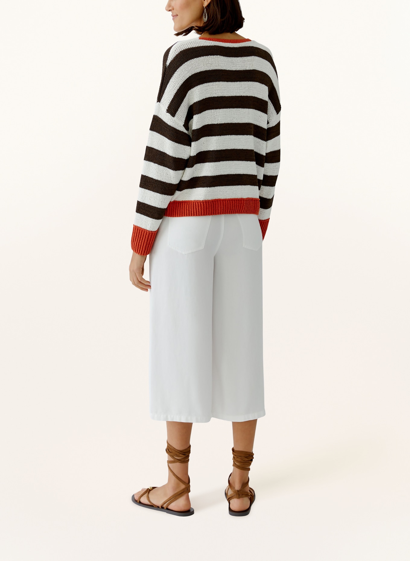 oui Trui: WIT / MARRON FONCÉ / DONKERORANJE