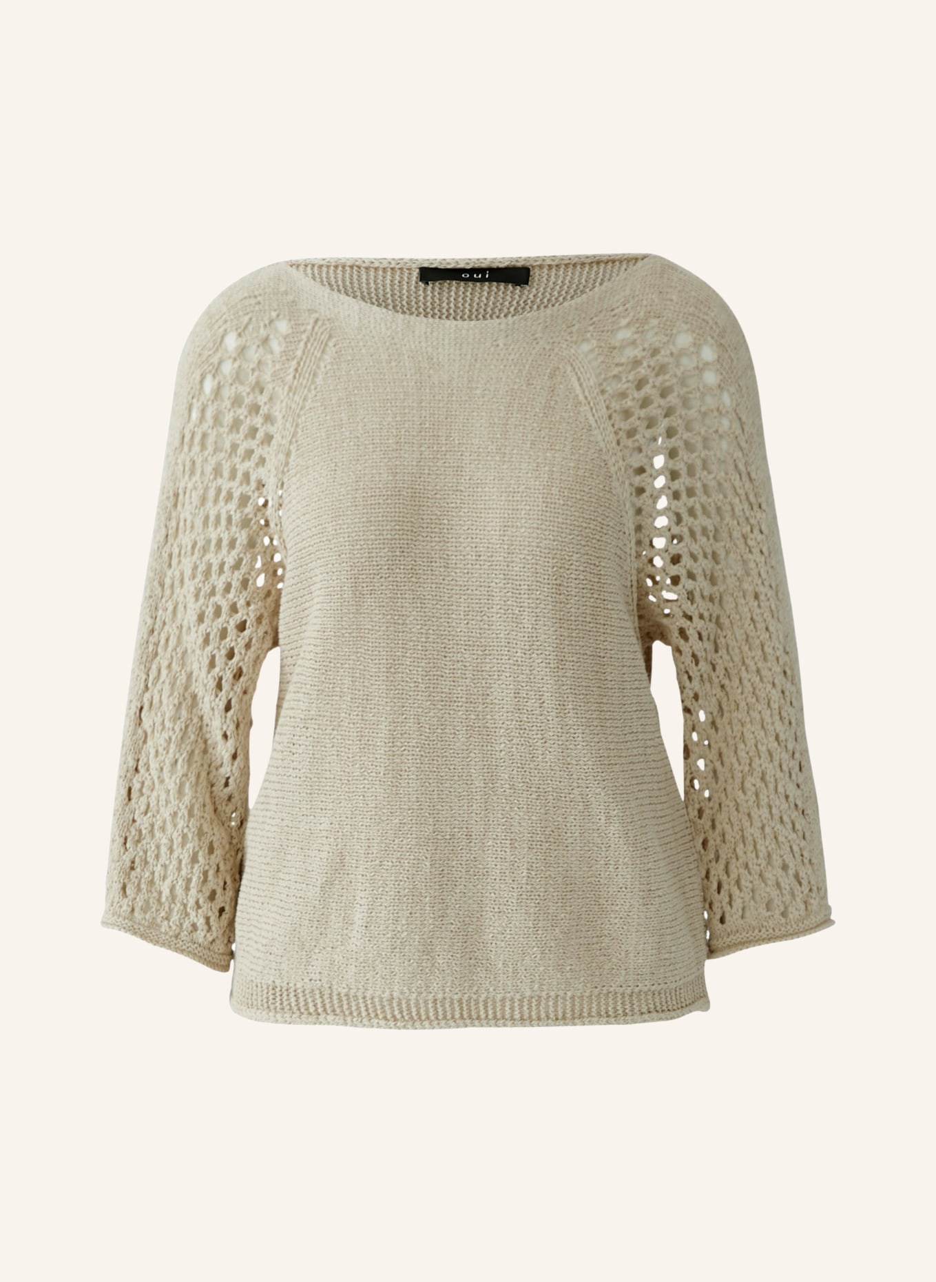 oui Trui met 3/4-mouwen: LICHTBRUIN
