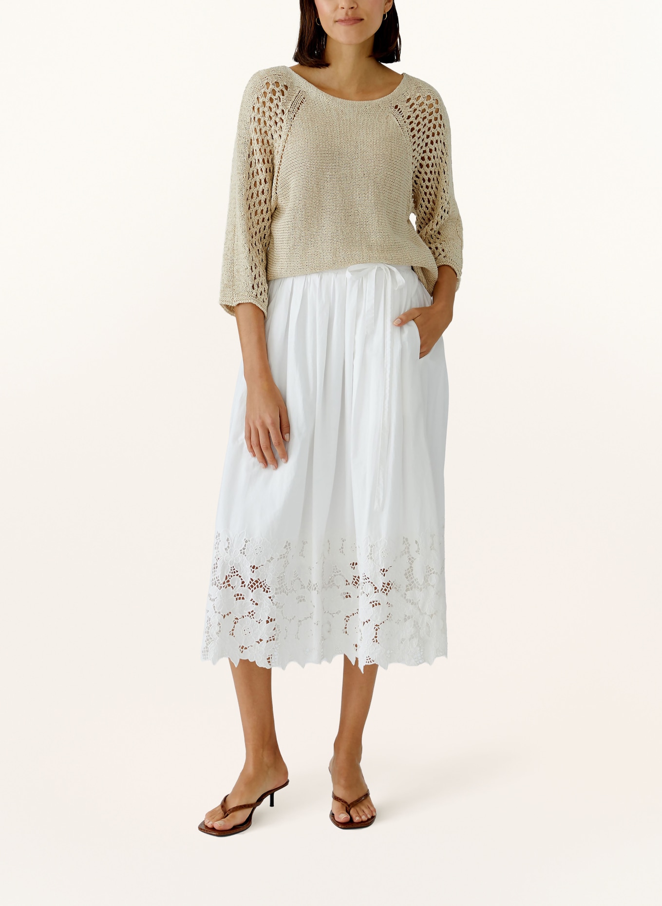 oui Trui met 3/4-mouwen: LICHTBRUIN