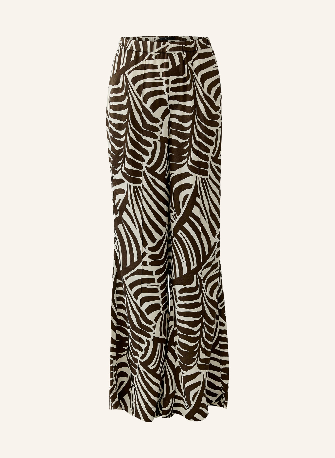 oui Marlenehose: DUNKELBRAUN / BEIGE