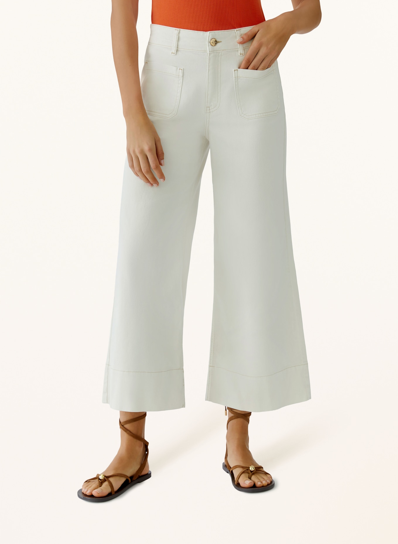 oui Dżinsy z krótkimi nogawkami: 1042 eggnog