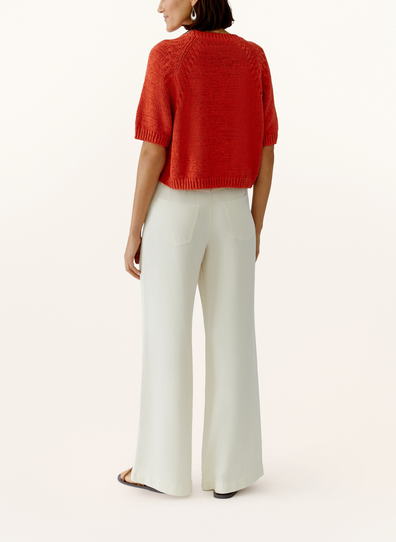 oui Trui met 3/4-mouwen: DONKERORANJE