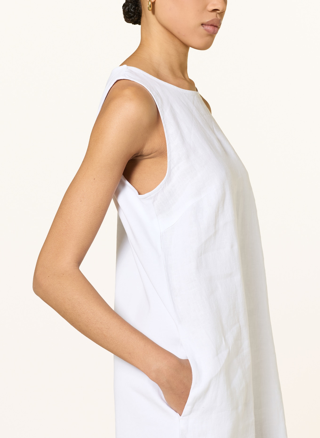 oui Linnen jurk: WIT