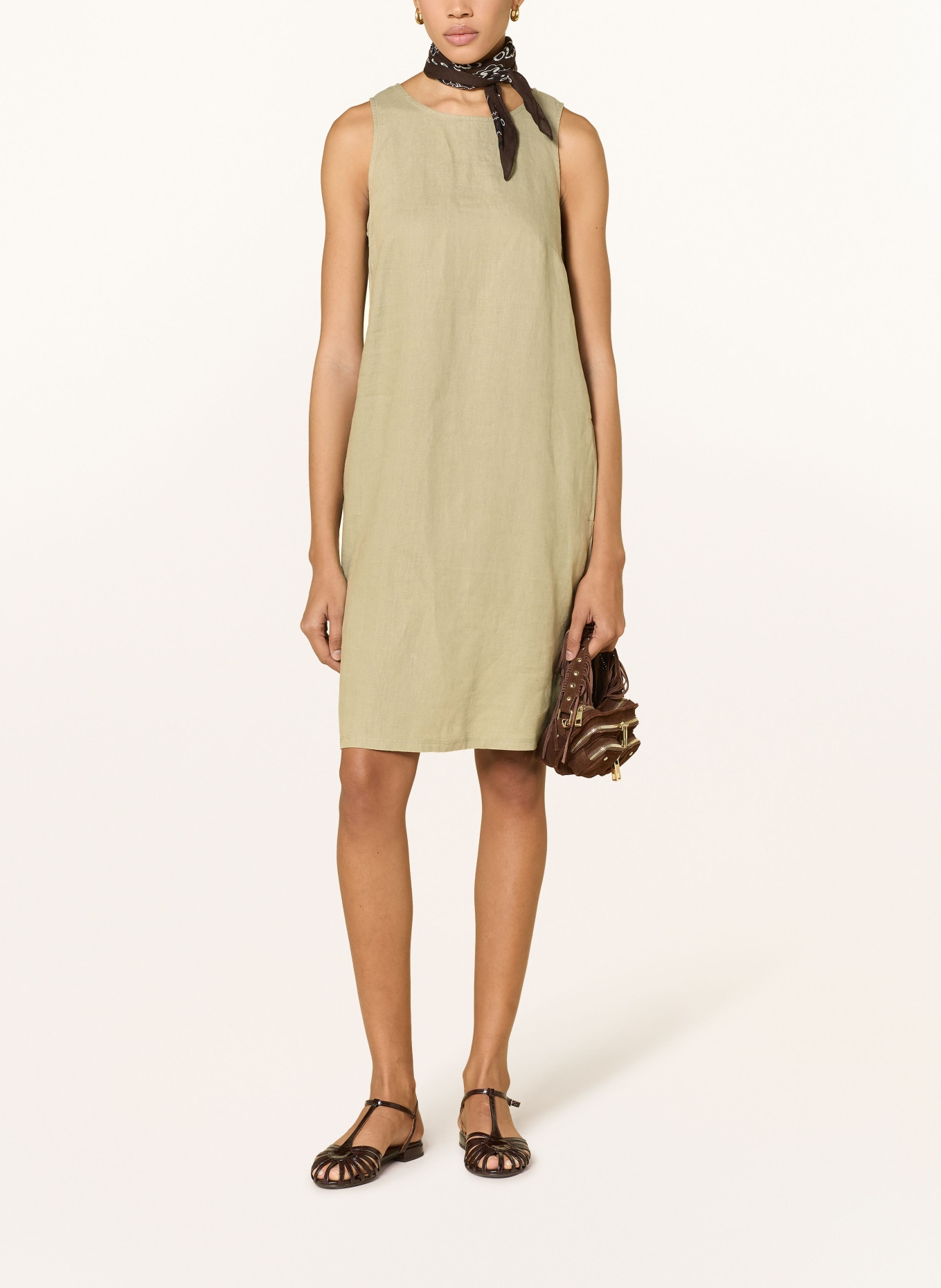 oui Leinenkleid: HELLGRÜN