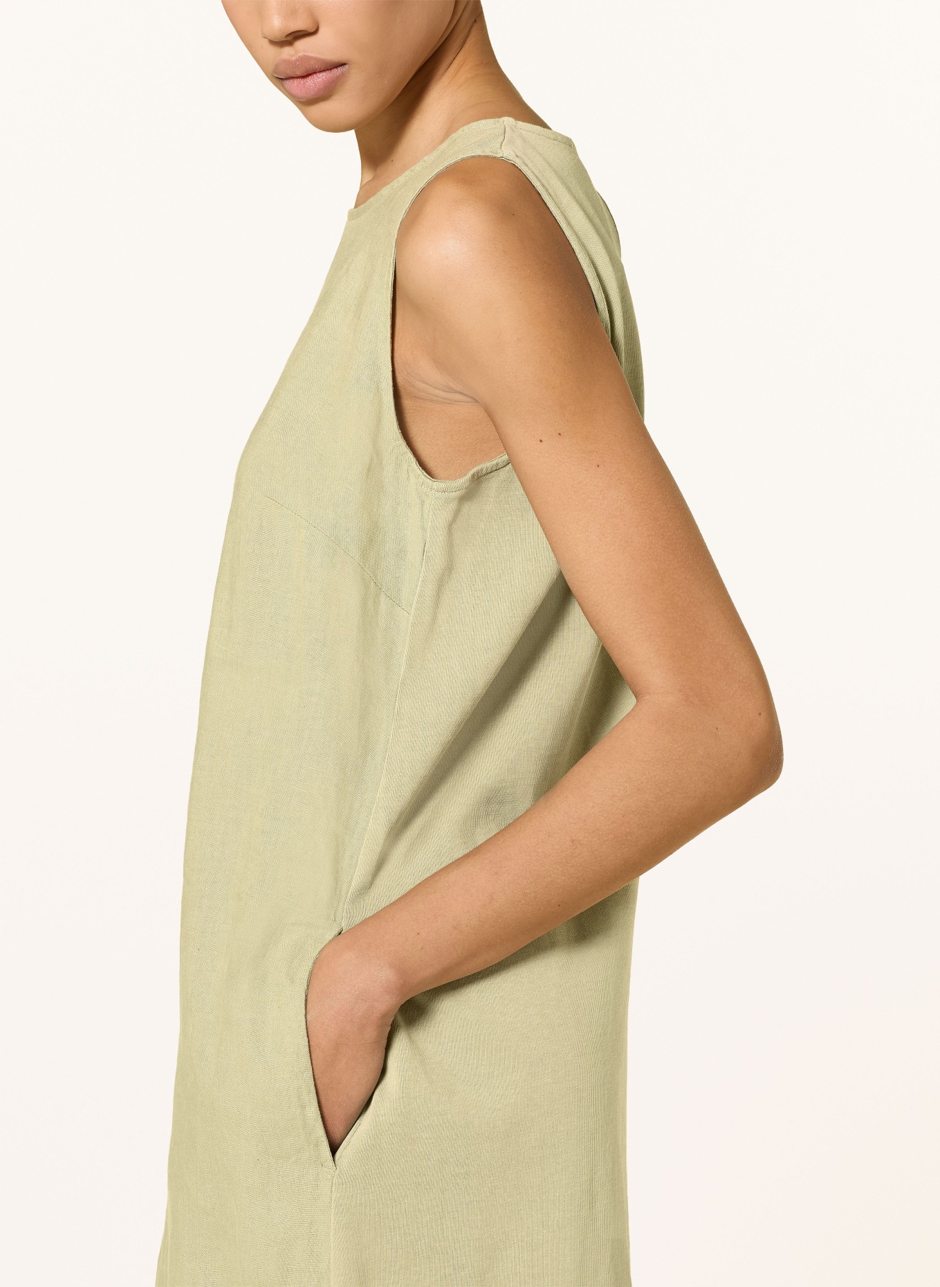 oui Leinenkleid: HELLGRÜN