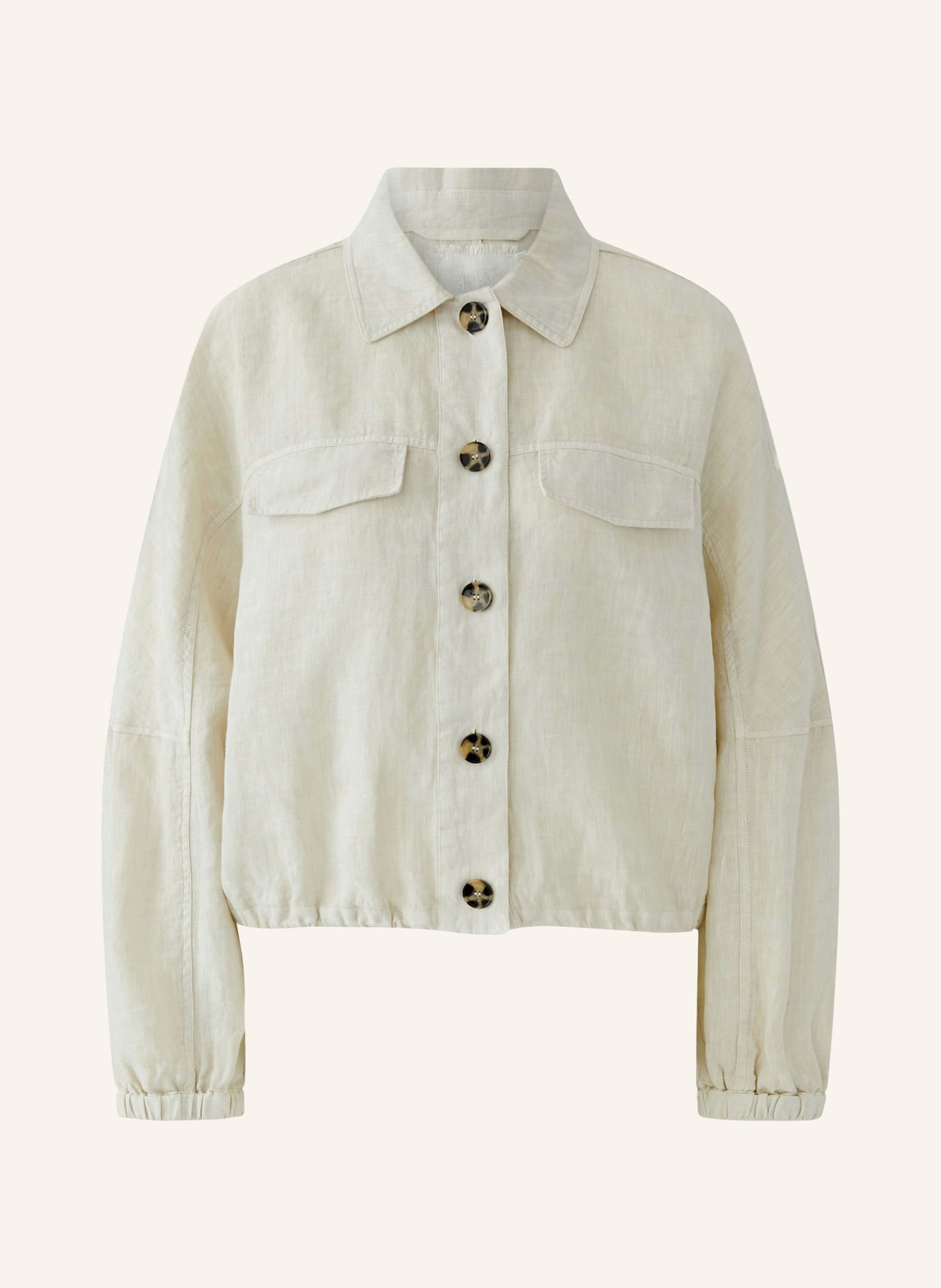 oui Blouson aus Leinen: ECRU