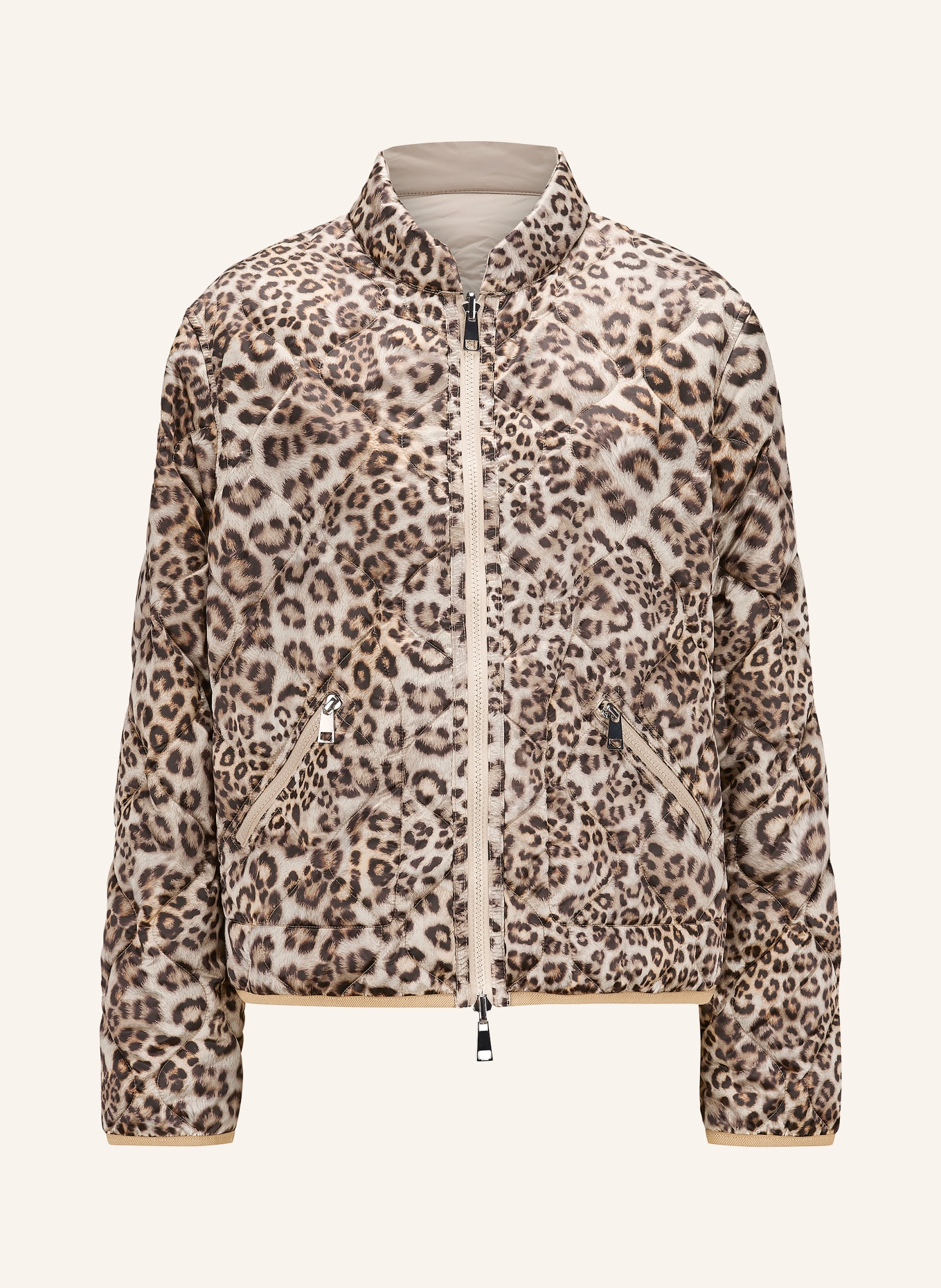 MILESTONE Omkeerbaar gewatteerd jack MSGIA: BEIGE / BRUIN