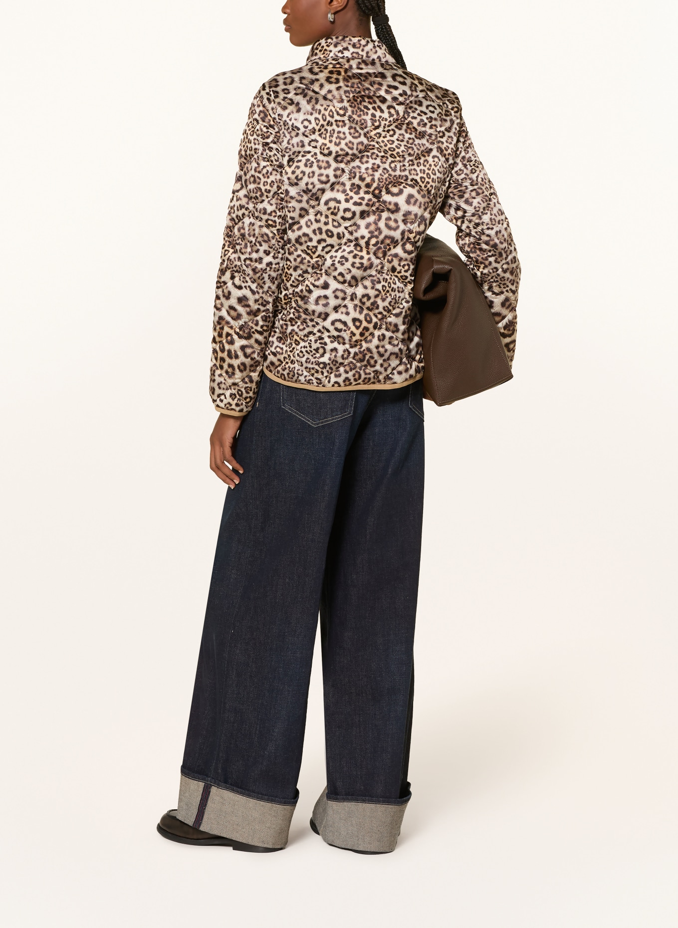 MILESTONE Omkeerbaar gewatteerd jack MSGIA: BEIGE / BRUIN