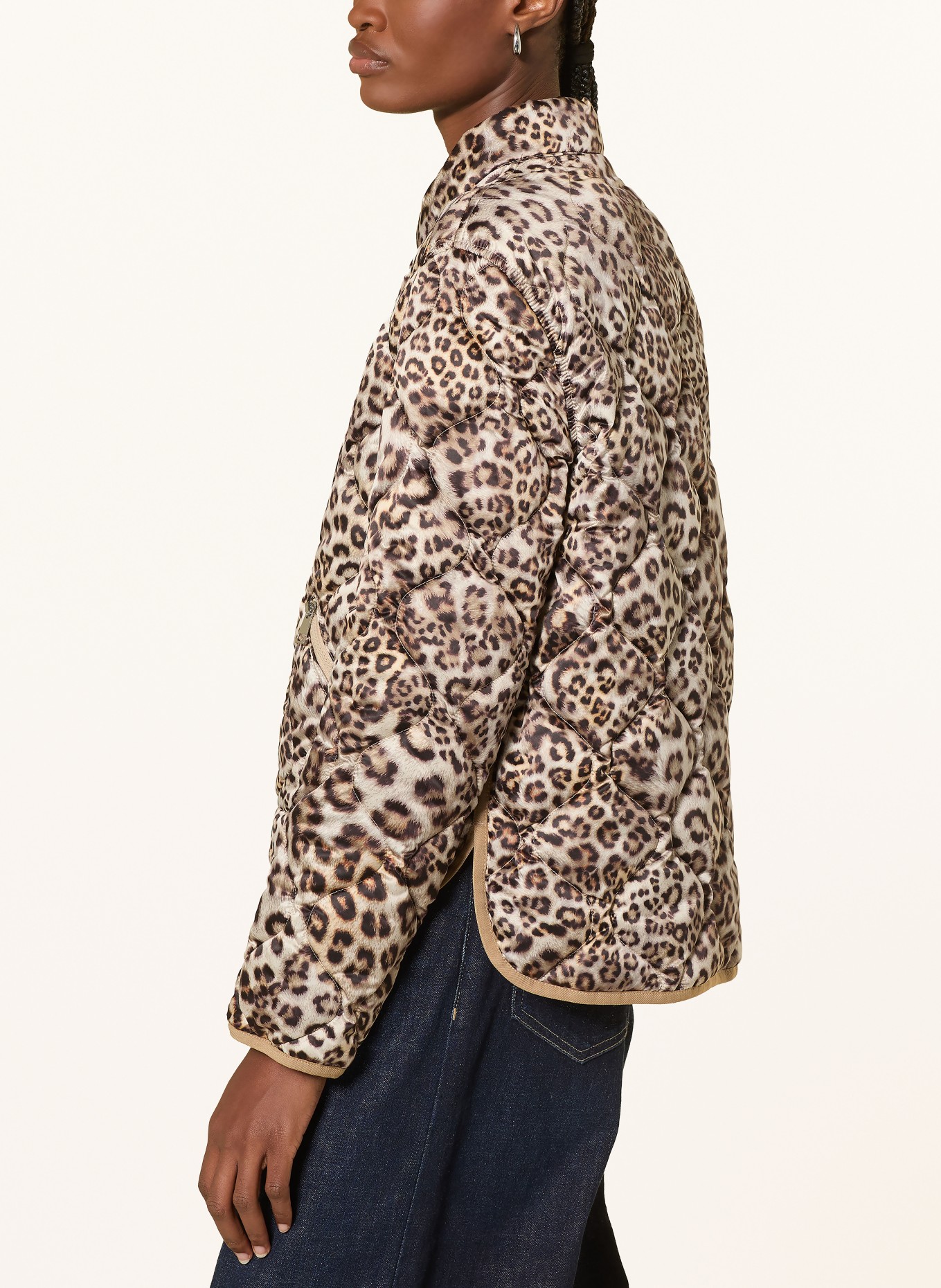 MILESTONE Omkeerbaar gewatteerd jack MSGIA: BEIGE / BRUIN