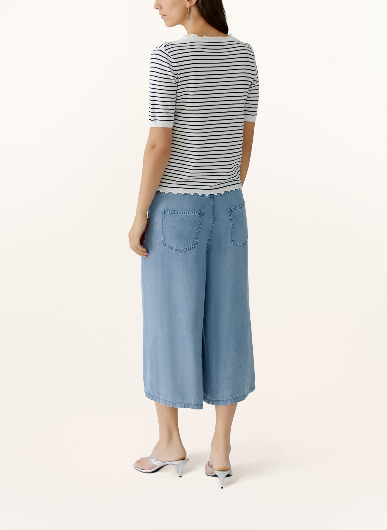 oui Gebreide trui: WIT / ZWART