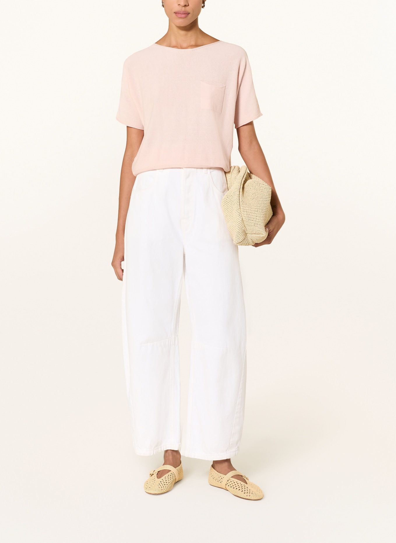 oui Knit shirt: ECRU