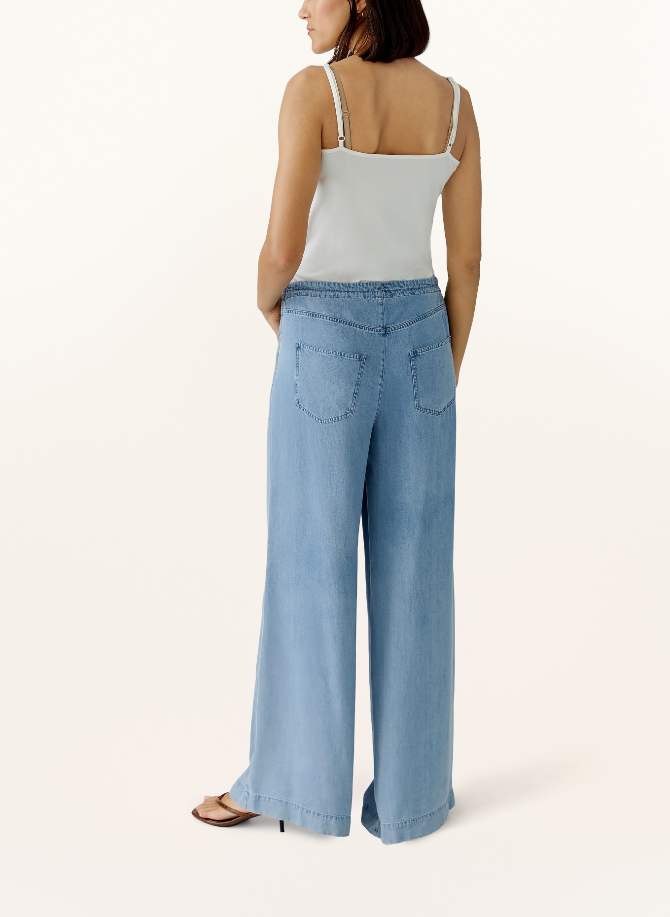 oui Marlenehose in Jeansoptik: BLAU