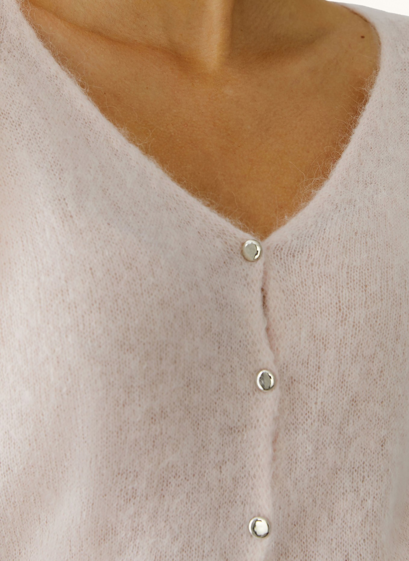 oui Kardigan z alpaki: JASNORÓŻOWY