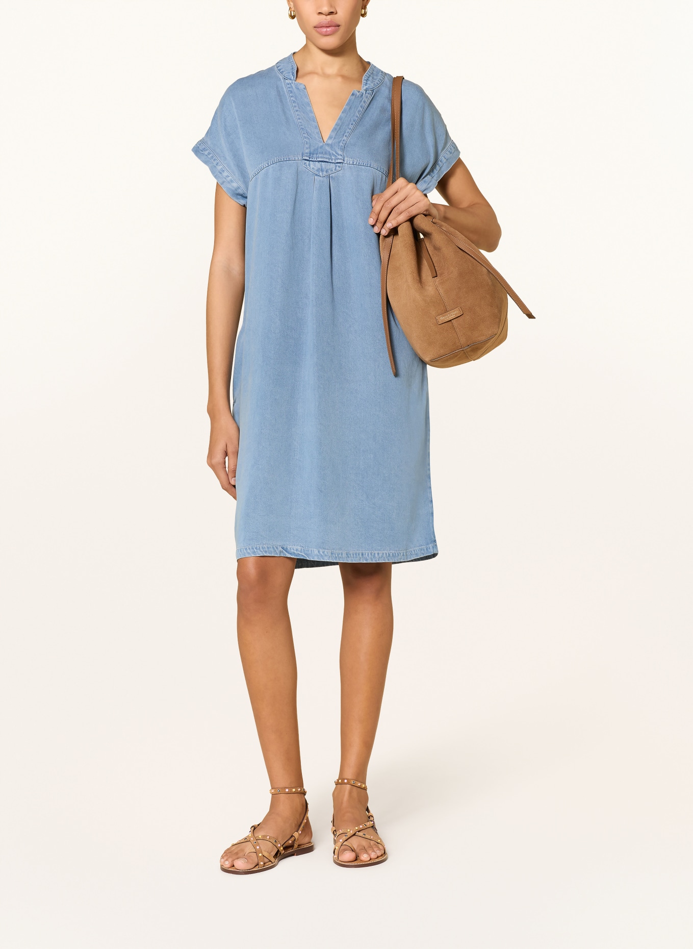 oui Jurk met jeanslook: BLAUW