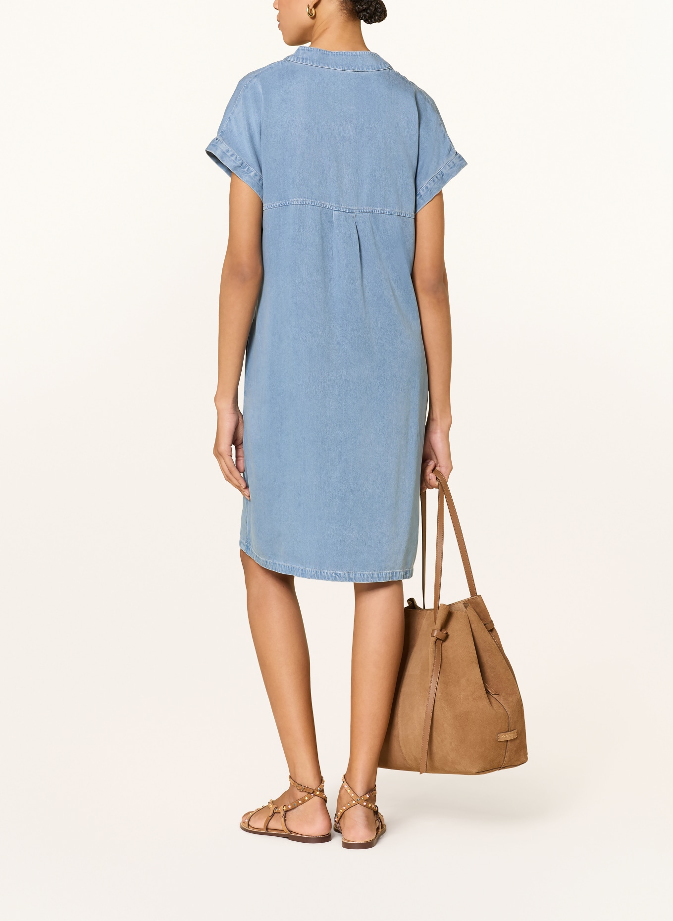 oui Jurk met jeanslook: BLAUW