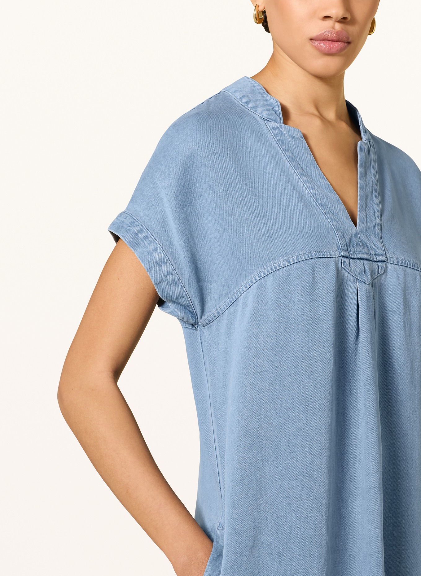 oui Jurk met jeanslook: BLAUW