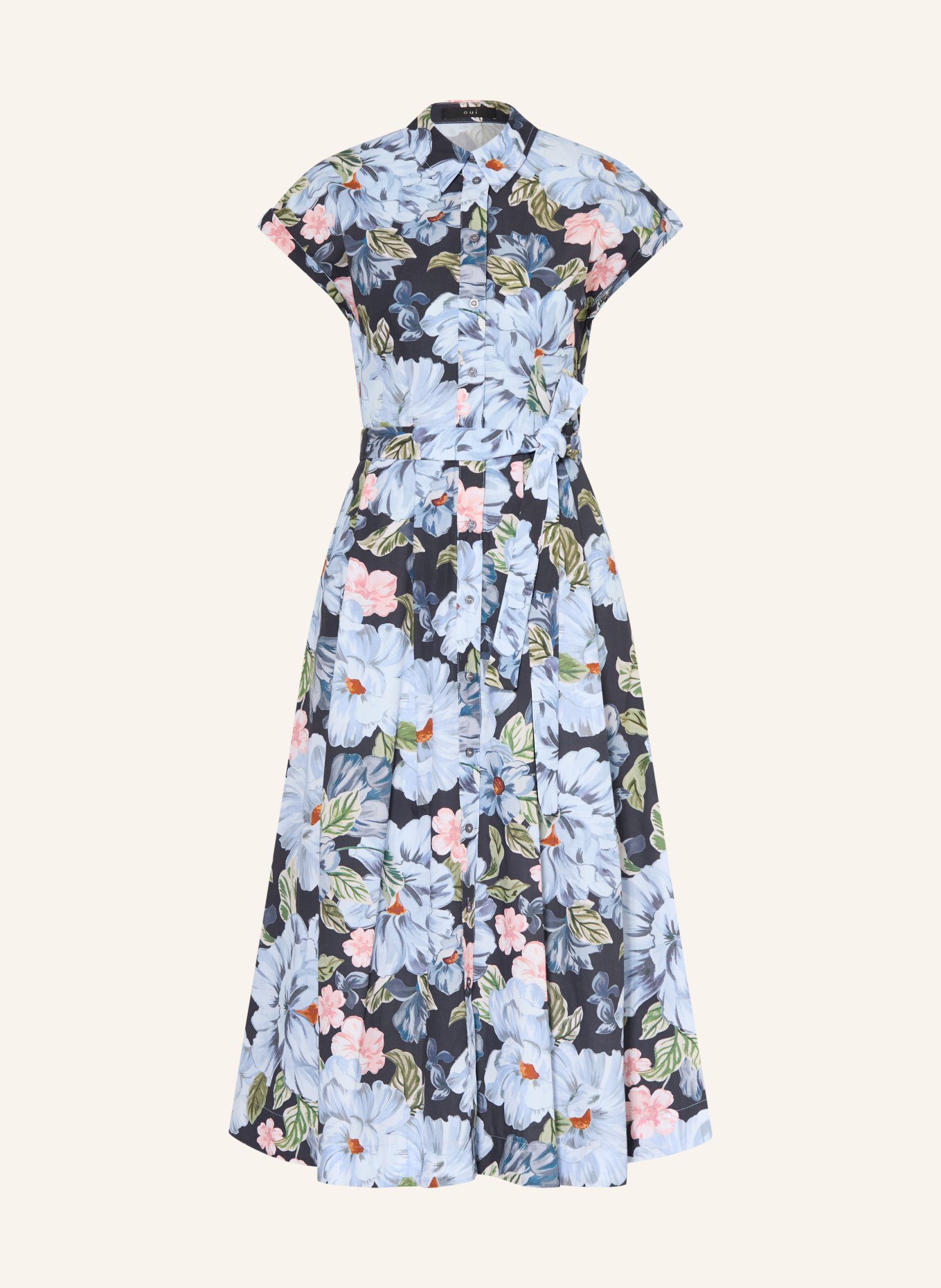 oui sukienka w stylu koszuli: NIEBIESKI / JASNOCZERWONY / ZIELONY