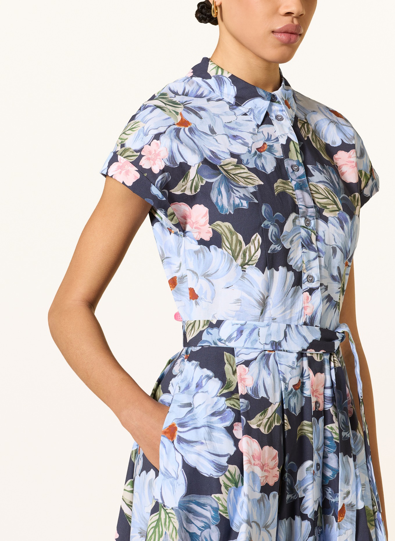 oui sukienka w stylu koszuli: NIEBIESKI / JASNOCZERWONY / ZIELONY