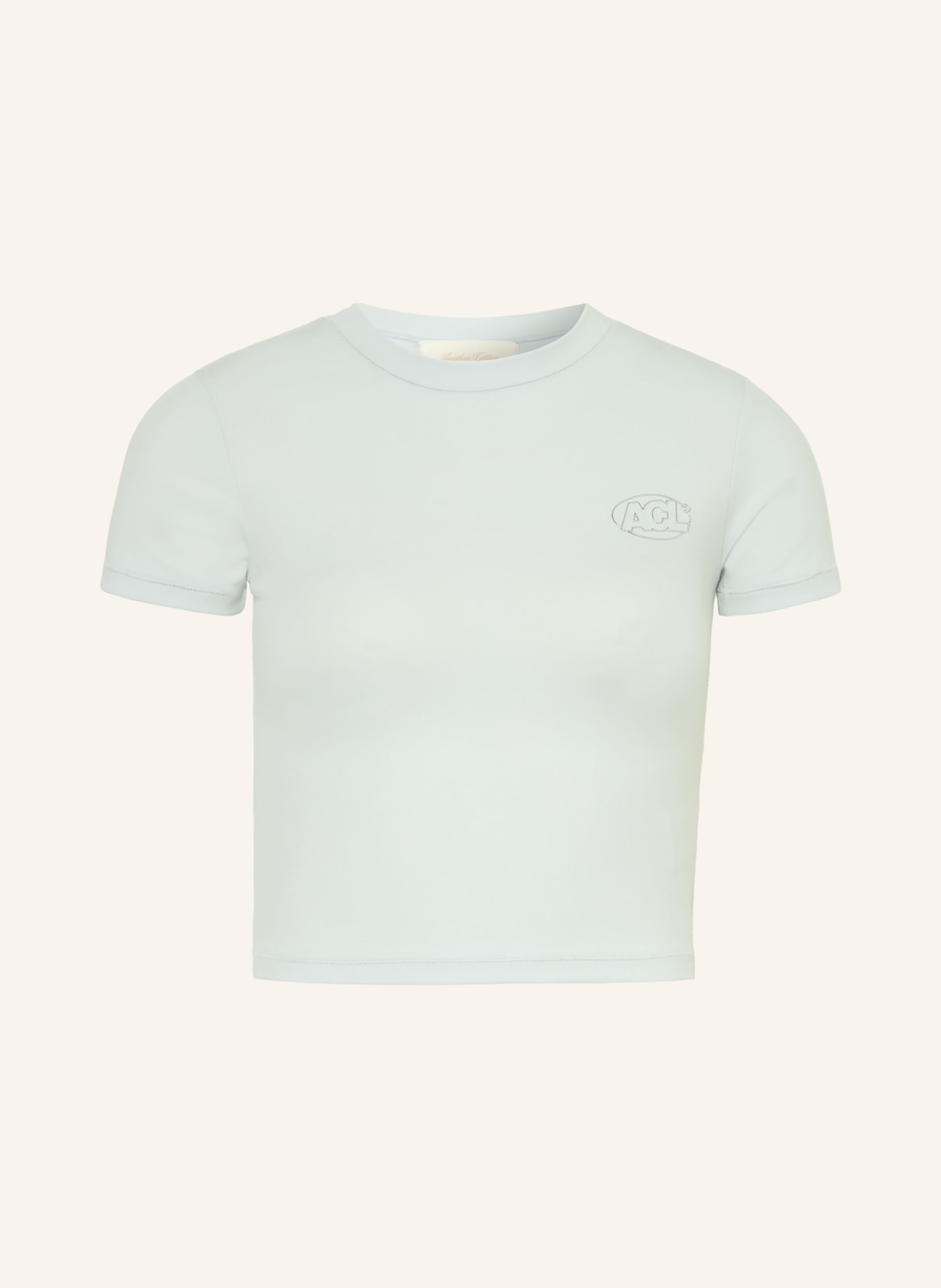 another COTTON LAB Cropped-Shirt ACL: BLAUGRAU