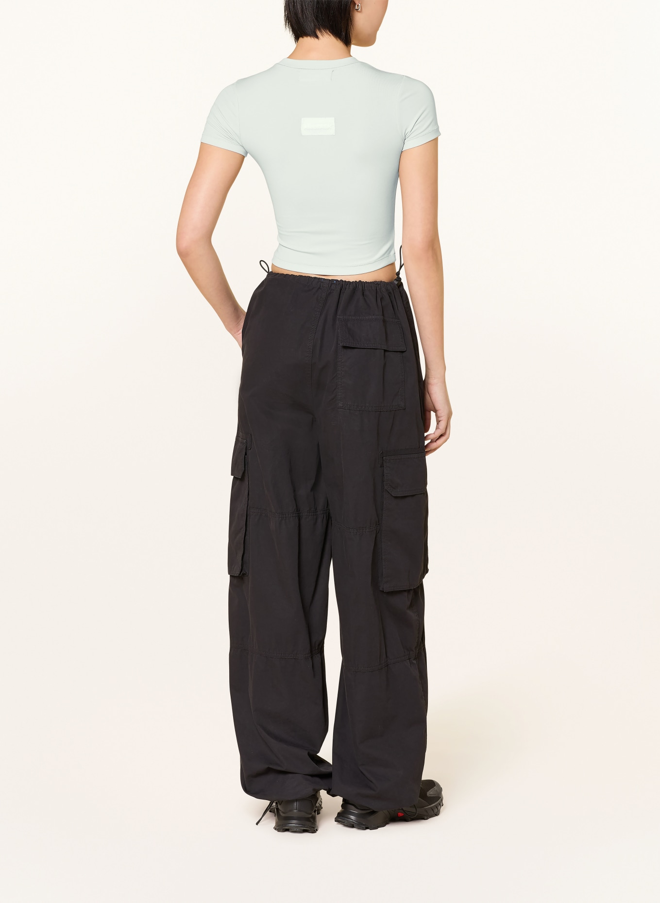 another COTTON LAB Cropped-Shirt ACL: BLAUGRAU