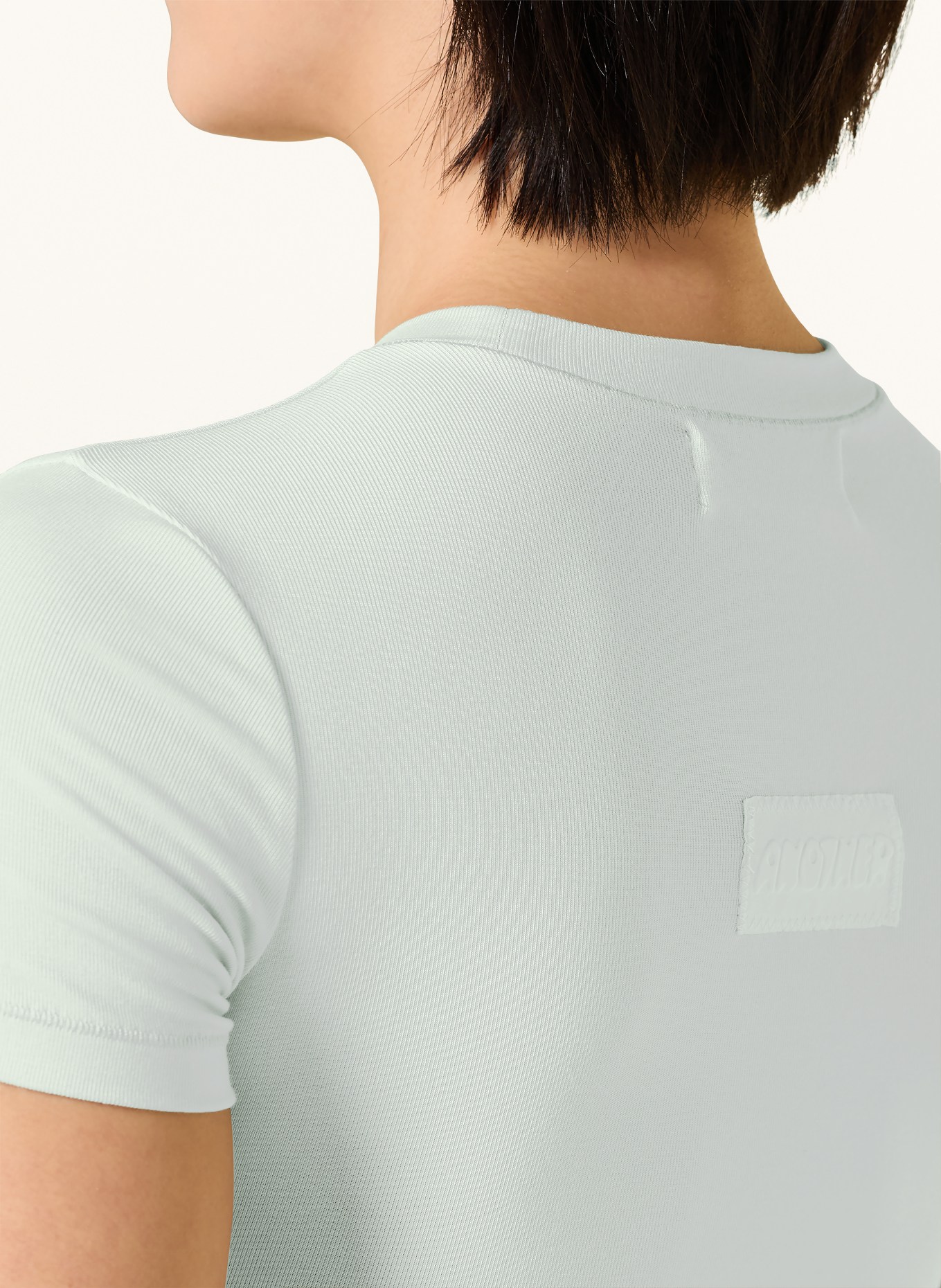 another COTTON LAB Cropped-Shirt ACL: BLAUGRAU