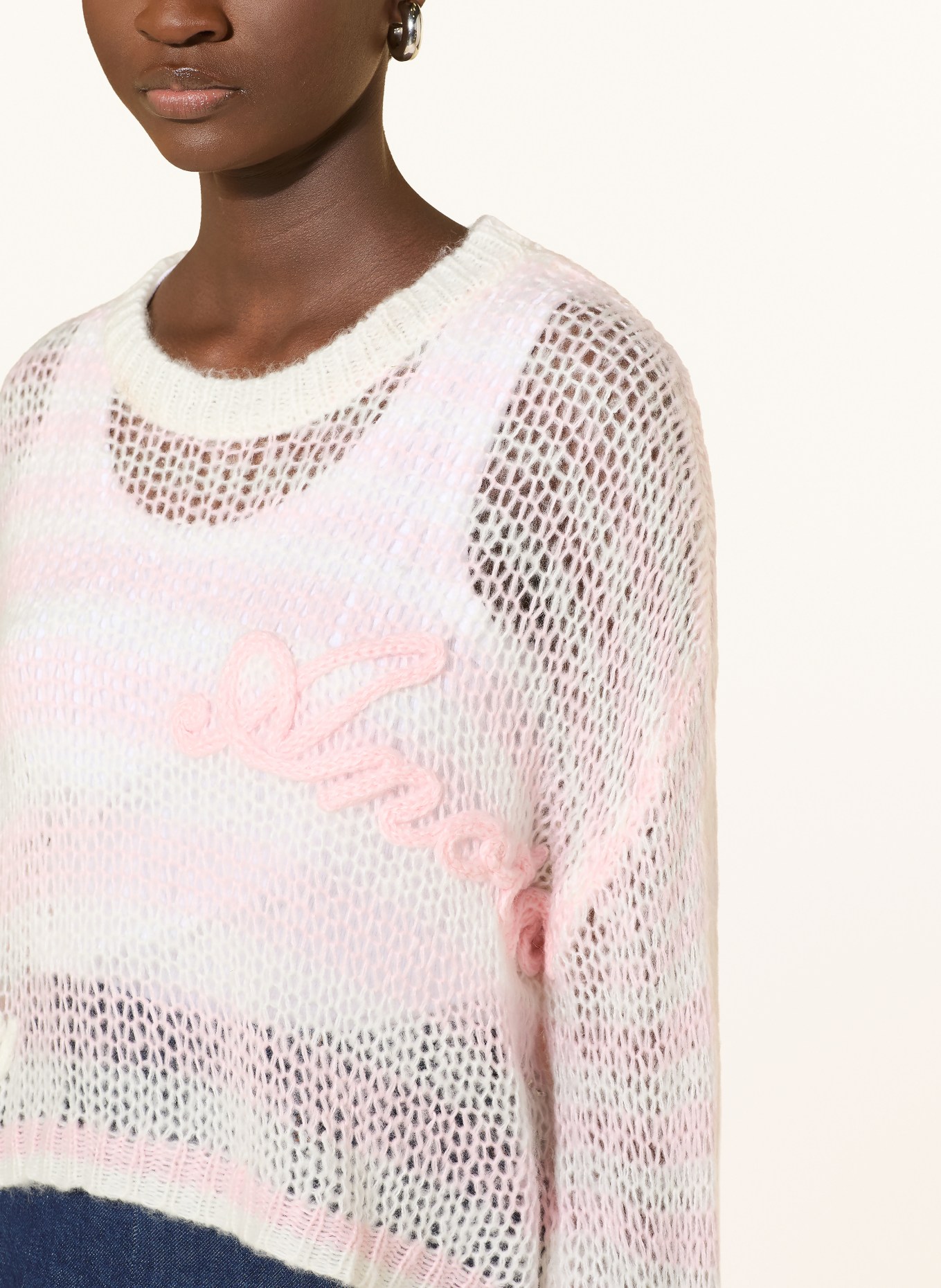 another COTTON LAB pull-over: ROSE CLAIR / BLANC