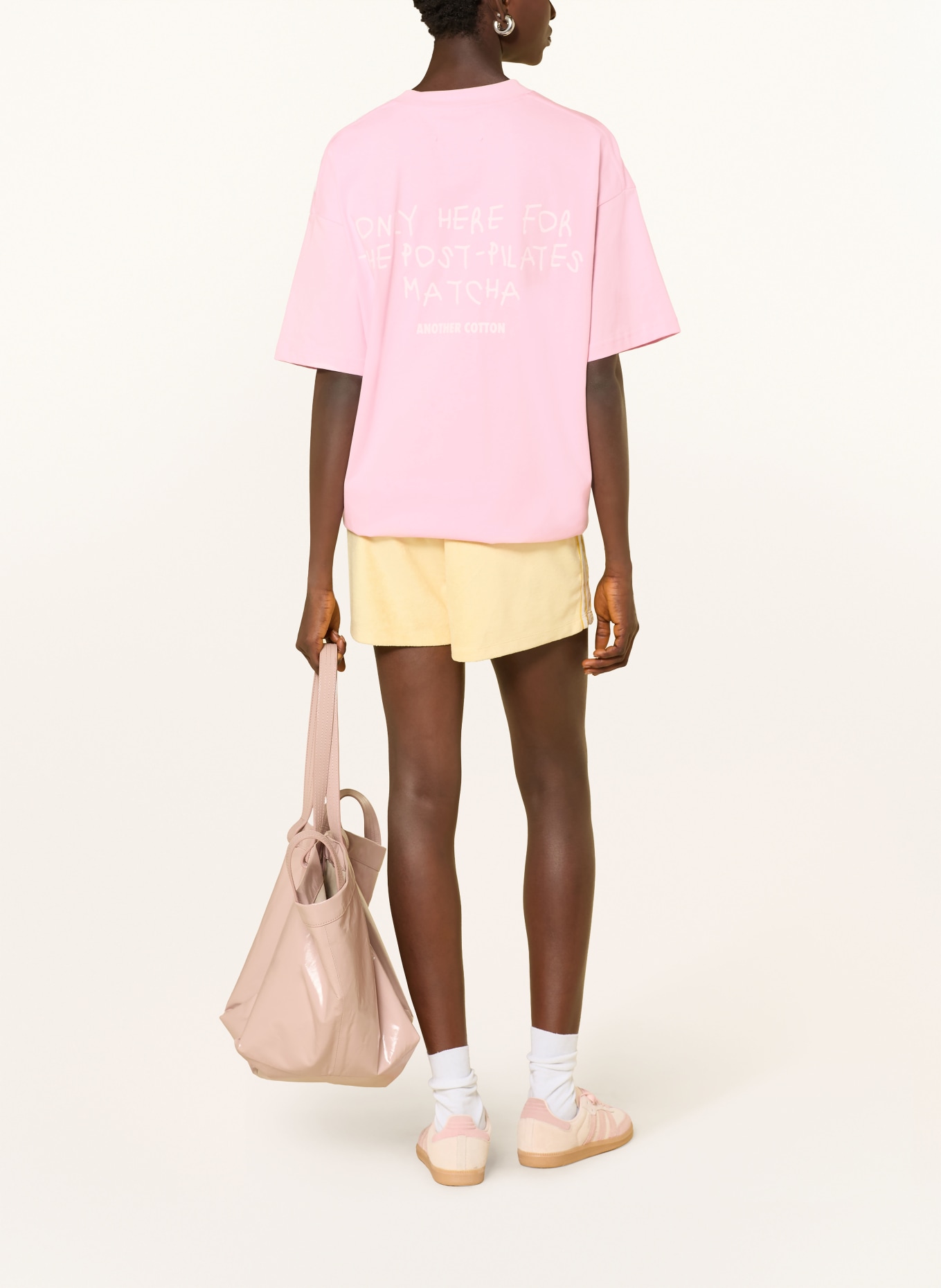 another COTTON LAB oversized shirt: PINK
