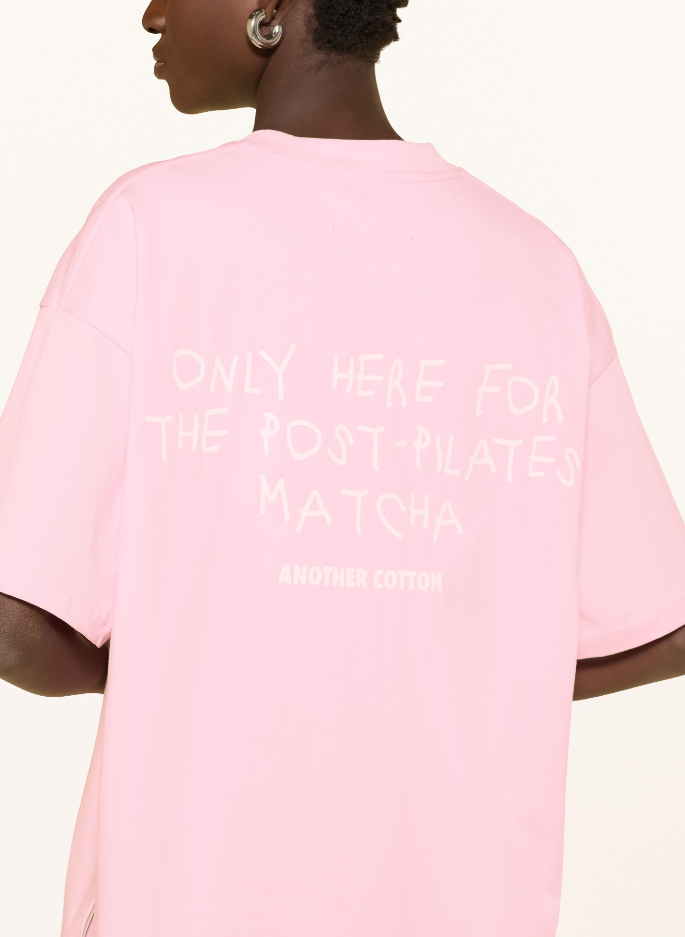 another COTTON LAB oversized shirt: PINK