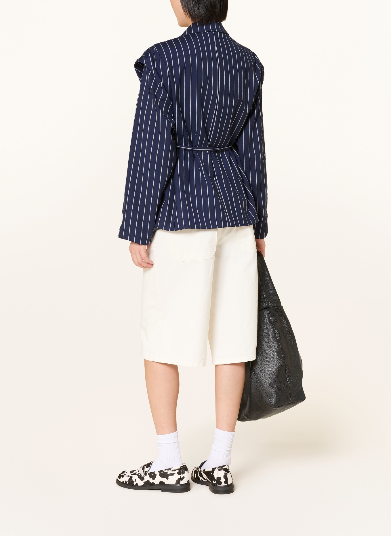 another COTTON LAB blazer: BLEU FONCÉ / BLANC