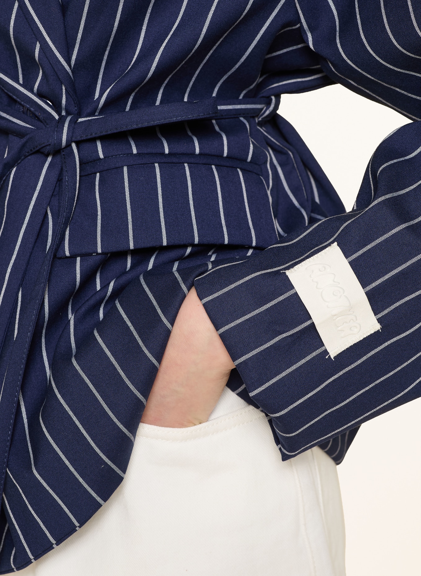 another COTTON LAB blazer: BLEU FONCÉ / BLANC