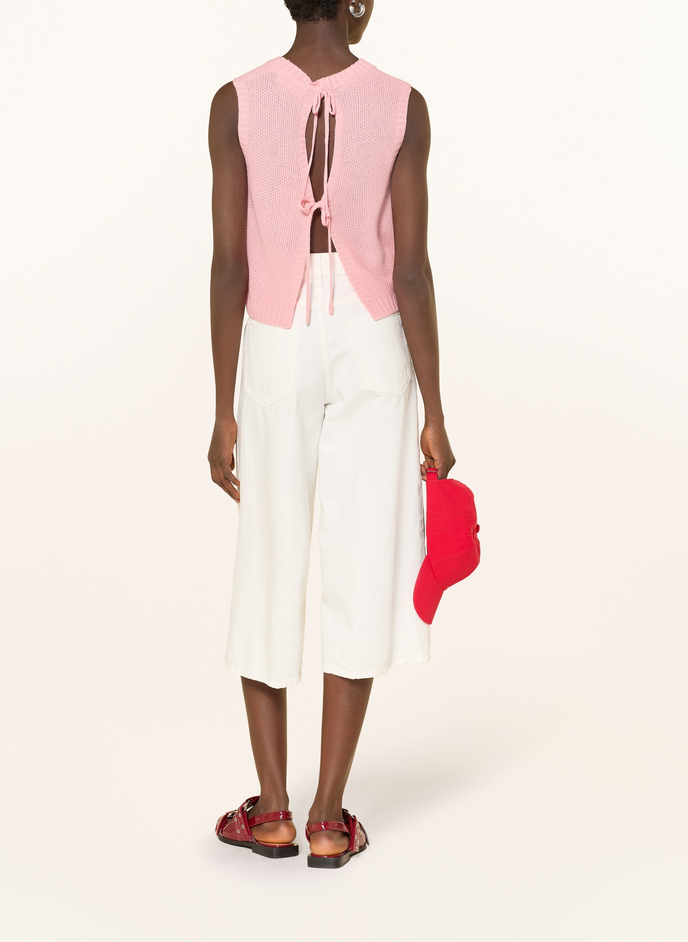 another COTTON LAB haut en maille: ROSE