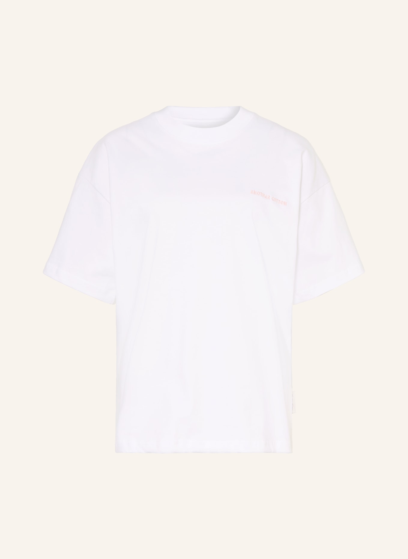 another COTTON LAB T-Shirt MAT ESSENTIALS: WEISS / HELLROSA