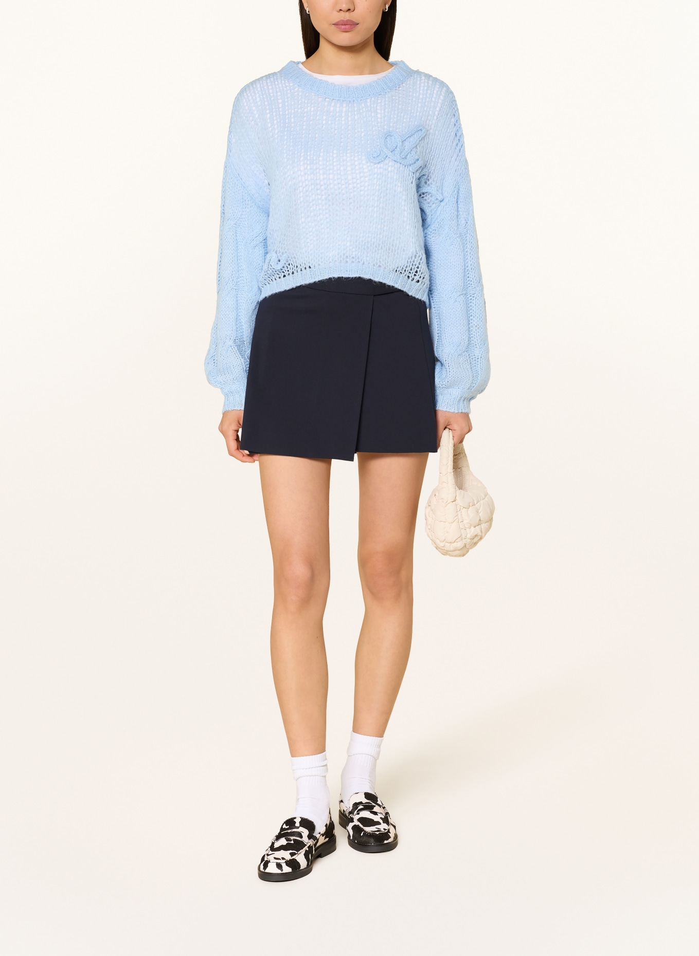 another COTTON LAB trui: LICHTBLAUW