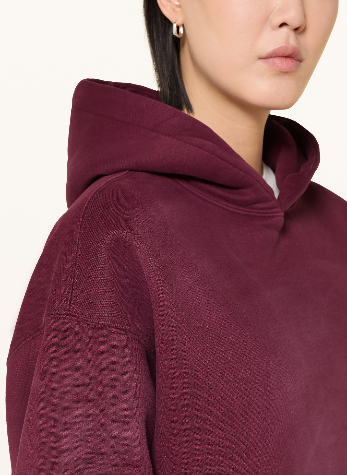 another COTTON LAB sweat à capuche: ROUGE FONCÉ