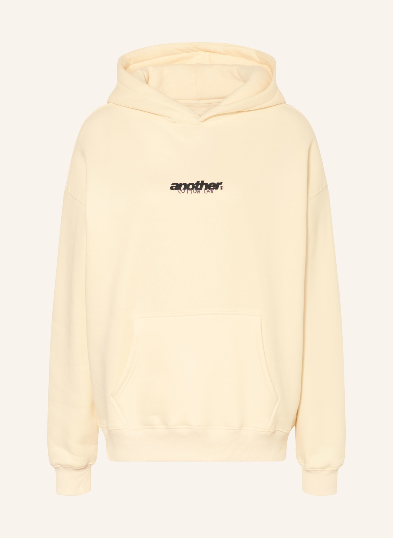 another COTTON LAB Sweat à capuche OVERPRICED FLAT WHITES: CRÈME