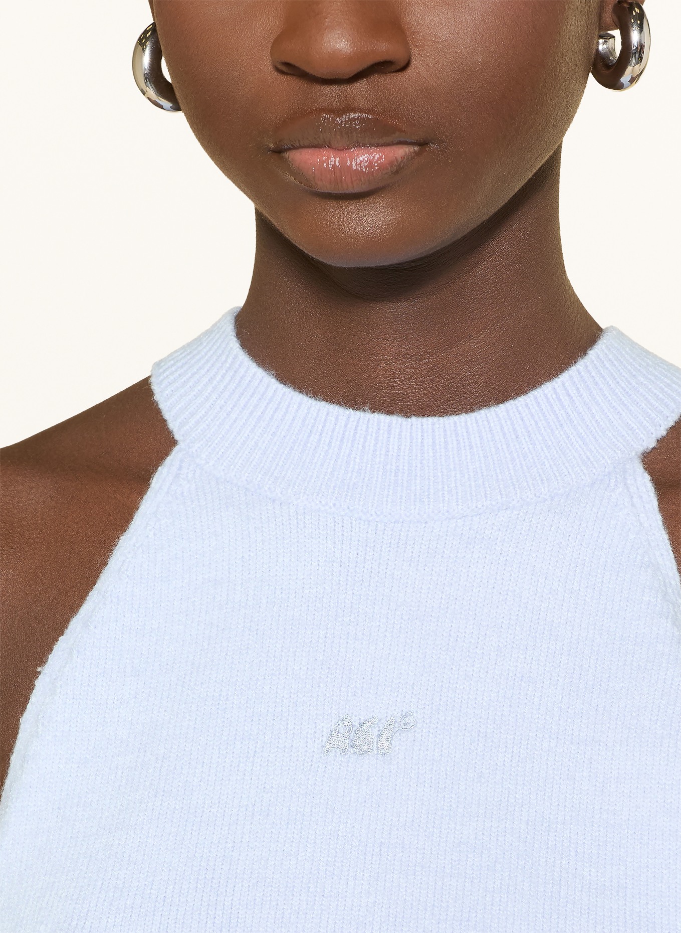 another COTTON LAB knit top: LIGHT BLUE