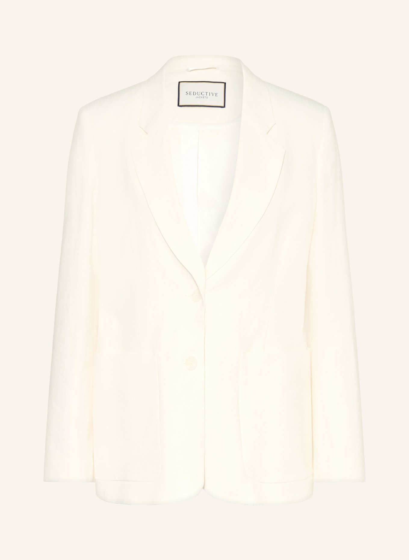 SEDUCTIVE Blazer CARETTE mit Leinen: WEISS