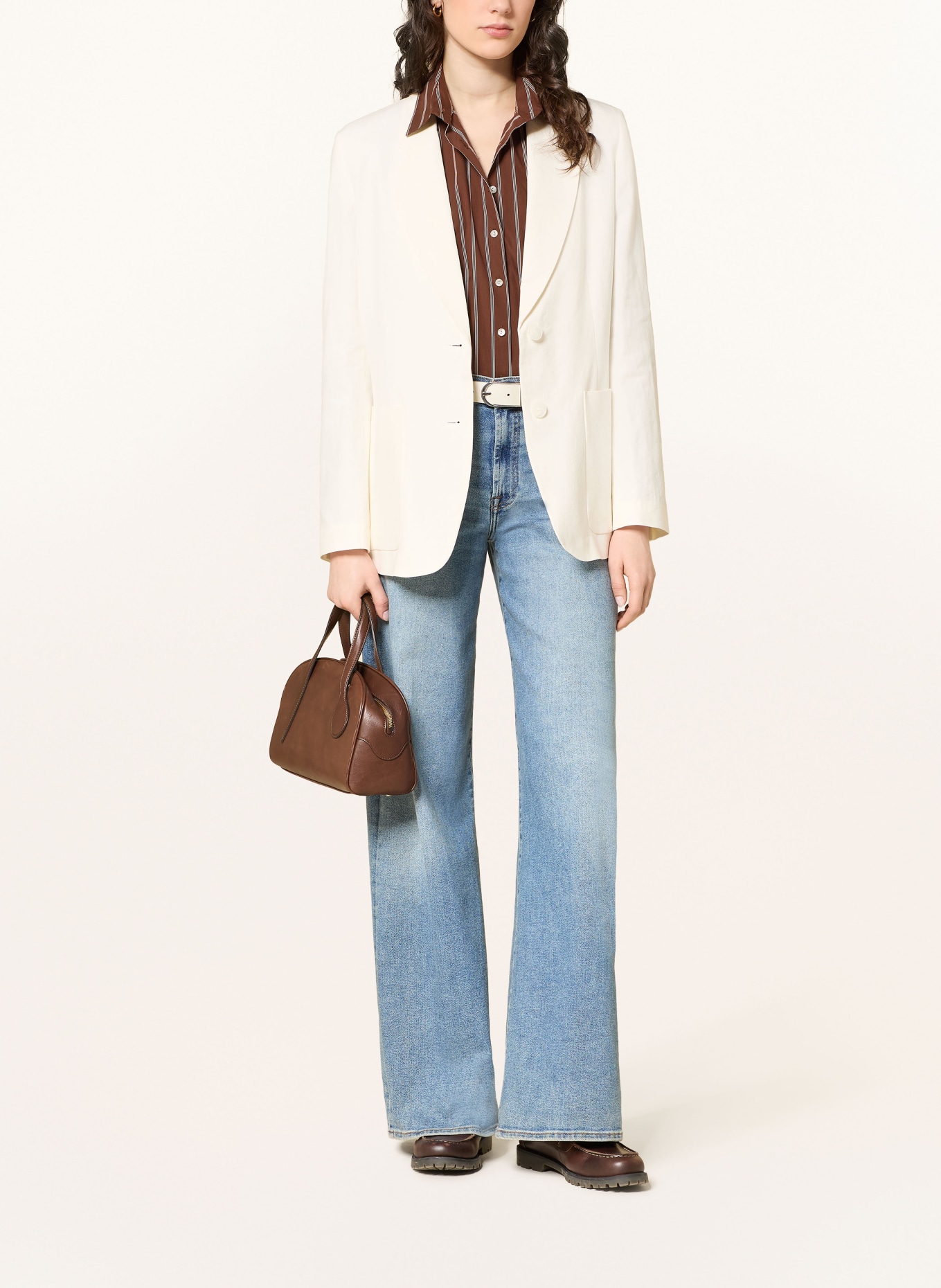 SEDUCTIVE Blazer CARETTE mit Leinen: WEISS