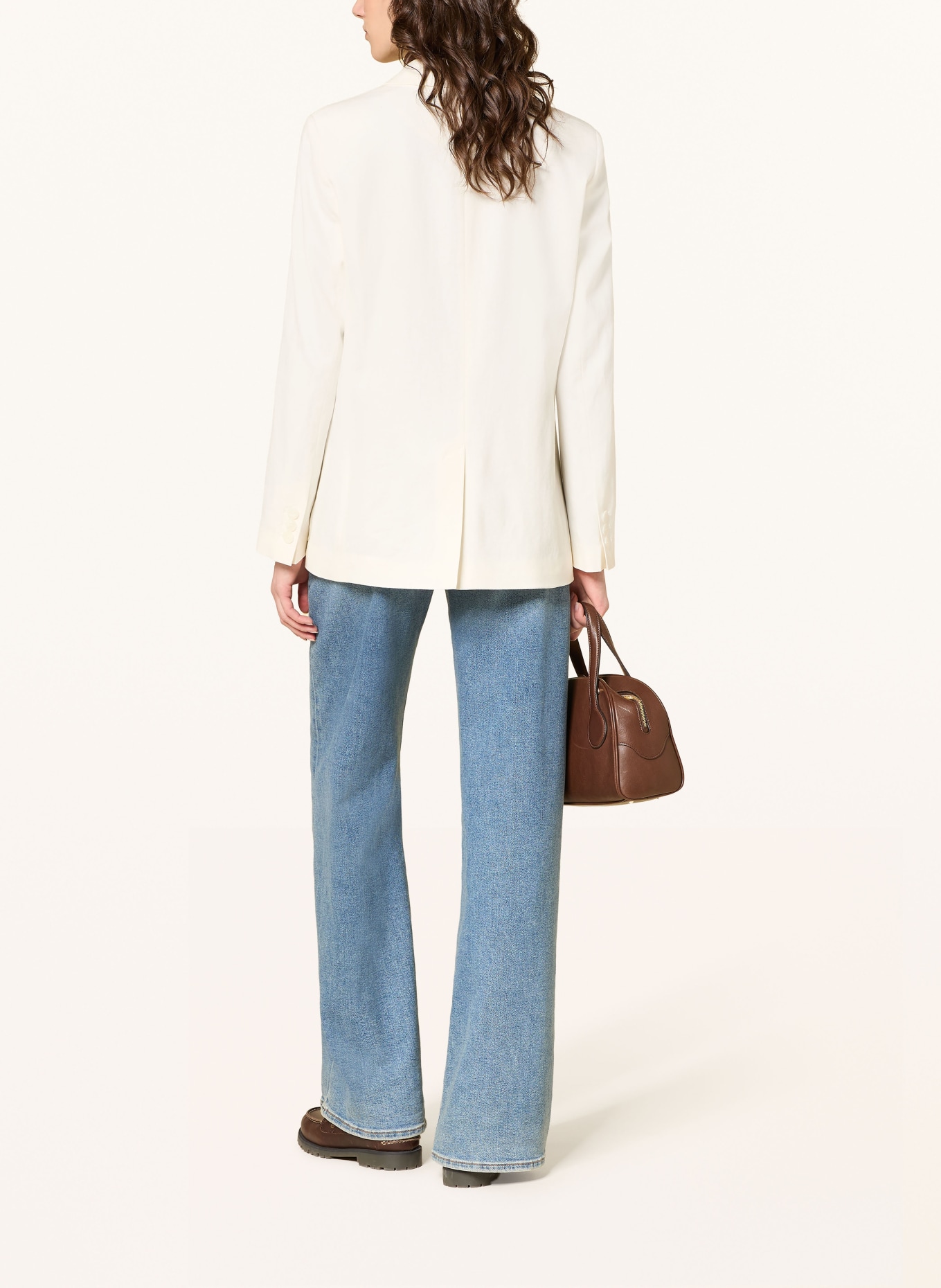 SEDUCTIVE Blazer CARETTE mit Leinen: WEISS