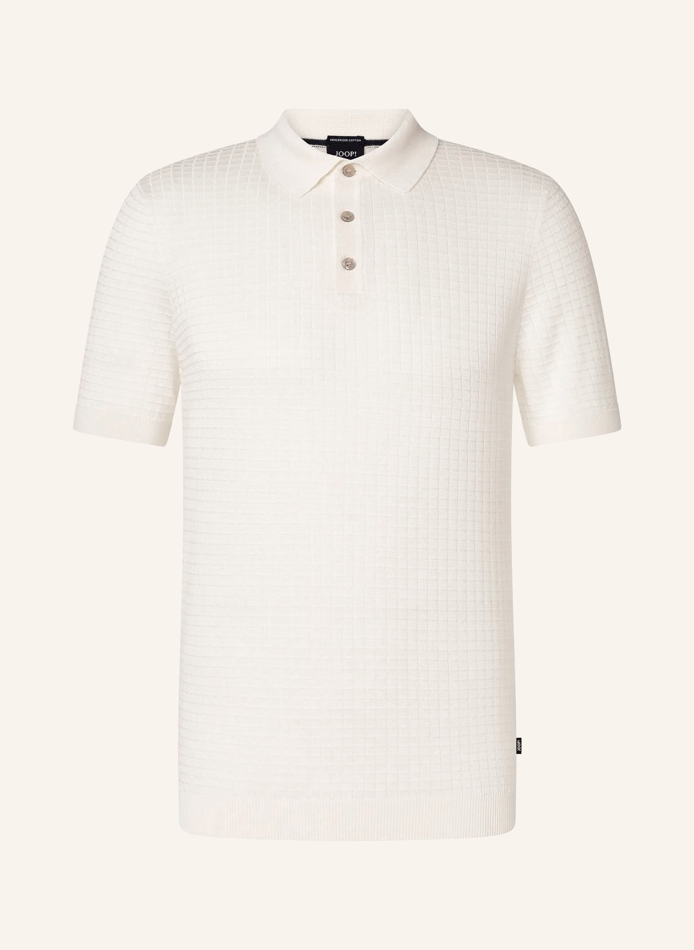JOOP! Polo en maille: ÉCRU