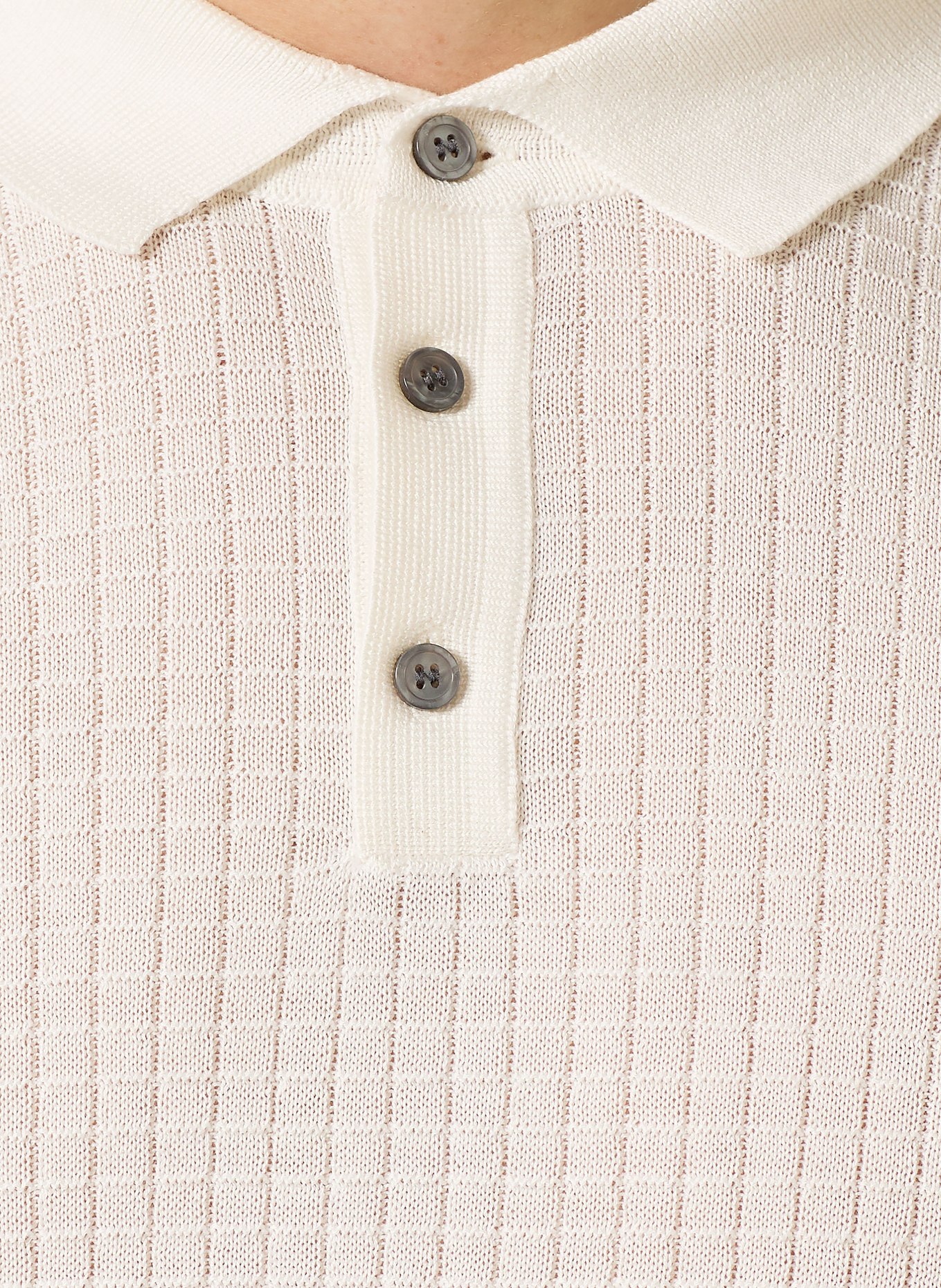 JOOP! Polo en maille: ÉCRU